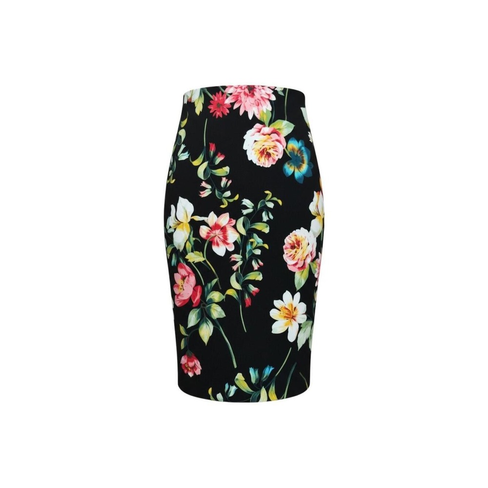 NWT New York & Company Stretch Pencil Skirt Floral Tropical XS Office Wear